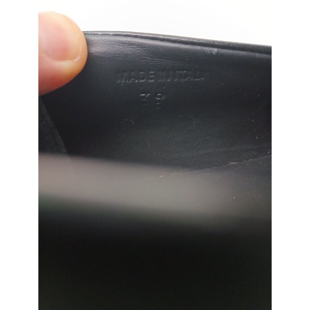 JW Anderson Women's Black Leather Bumper Loafer Shoes Size 39 - Picture 7 of 7